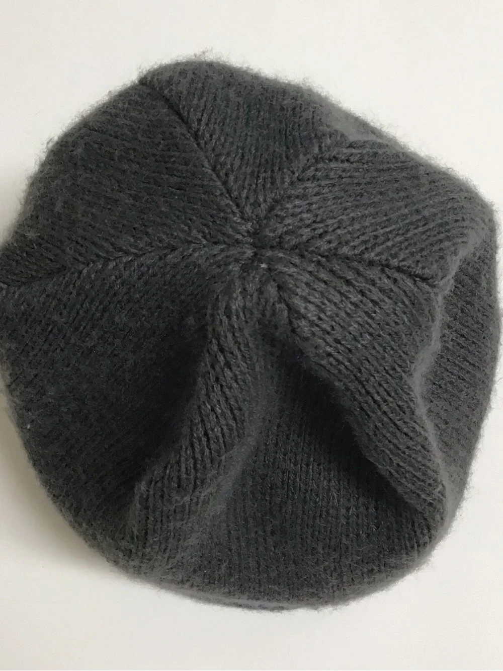 The North Face Beanie Hat Youth/Junior Medium Gray Cobalt Blue Logo Fleece Liner